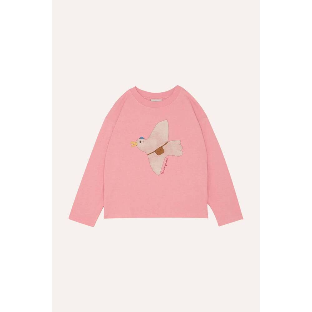 NEW THE CAMPAMENTO kids pigeon sweatshirt in pink